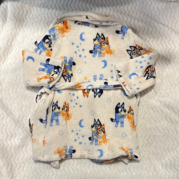 2T Bluey Fuzzy Robe - Picture 2 of 2